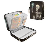 Sevdomey Skeleton Waterproof Expanding File Folder, Accordion Document Organizer with Zipper & Sticky Labels, Large Capacity A4/Letter Size for Office Home