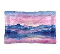 Sevdomey Sky with Stars Pet Pads Dog Bed Cat Bed Kennel Bed Crate Mattress, Washable Soft Comfortable Pet Bed Pad with Non-Slip Bottom for Small Medium Large Dogs Cats, 45x60 cm