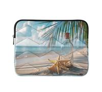 Sevdomey Starfish on Beach Laptop Sleeve 13.4 Inch, Slim Protective Computer Case with Soft Padding, Top Zipper Bag for Women & Men, Fits Most 13.3 Inch Laptops