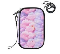 Sevdomey Stars and Moons Lightweight Water-Resistant Multi-Pocket Passport Holder Organizer