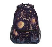 Sevdomey Sun and Moon Laptop Backpack, Waterproof 15L Stylish Lightweight Daypack with Multiple Pockets for Work, School & Travel