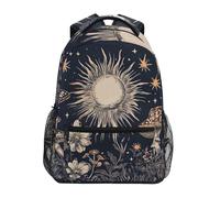 Sevdomey Sun Laptop Backpack, Waterproof 15L Stylish Lightweight Daypack with Multiple Pockets for Work, School & Travel