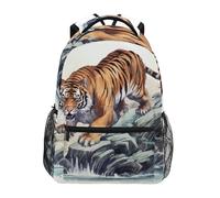 Sevdomey Tiger Laptop Backpack, Waterproof 15L Stylish Lightweight Daypack with Multiple Pockets for Work, School & Travel