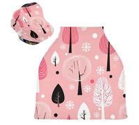 Sevdomey Trees Nursing Car Seat Cover for Babies Newborns, Multi-Purpose Soft Breathable Breastfeeding Cover Nursing Scarf