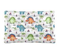 Sevdomey Watercolor Dinosaurs Pet Pads Kennel Bed Crate Mattress, Washable Soft Comfortable Pet Bed Pad with Non-Slip Bottom for Small Medium Large Dogs Cats, 60x90 cm