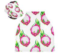Sevdomey Watercolor Dragon Fruit Nursing Car Seat Cover for Babies Newborns, Multi-Purpose Soft Breathable Breastfeeding Cover Nursing Scarf