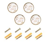 Sevdomey Watercolor Hot Air Balloons Decorative Cabinet Knobs Round Zinc Solid, Cabinet Hardware Handles Knobs for Bathroom Cabinet Dresser Cupboard & Wardrobe, 1-1/4 Inch