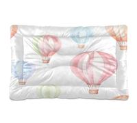 Sevdomey Watercolor Hot Air Balloons Pet Pads Dog Bed Cat Bed Kennel Bed Crate Mattress, Washable Soft Comfortable Pet Bed Pad with Non-Slip Bottom for Small Medium Large Dogs Cats, 60x90 cm