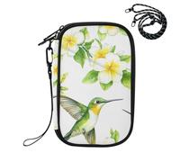 Sevdomey Watercolor Hummingbirds Lightweight Water-Resistant Multi-Pocket Passport Holder Organizer