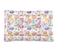 Sevdomey Watercolor Rockets Pet Pads Kennel Bed Crate Mattress, Washable Soft Comfortable Pet Bed Pad with Non-Slip Bottom for Small Medium Large Dogs Cats, 45x60 cm