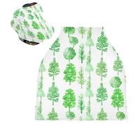 Sevdomey Watercolor Trees Nursing Car Seat Cover for Babies Newborns, Multi-Purpose Soft Breathable Breastfeeding Cover Nursing Scarf