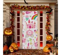 Sevdomey Whimsical Castles Door Cover Door Porch Covers,