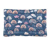 Sevdomey Whimsical Rainbows Pet Pads Kennel Bed Crate Mattress, Washable Soft Comfortable Pet Bed Pad with Non-Slip Bottom for Small Medium Large Dogs Cats, 60x90 cm