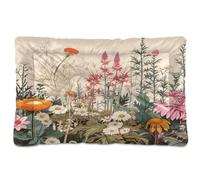 Sevdomey Wild Flower Pet Pads Dog Bed Cat Bed Kennel Bed Crate Mattress, Washable Soft Comfortable Pet Bed Pad with Non-Slip Bottom for Small Medium Large Dogs Cats, 60x90 cm