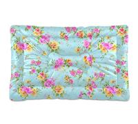 Sevdomey Yellow Flowers Pet Pads Kennel Bed Crate Mattress, Washable Soft Comfortable Pet Bed Pad with Non-Slip Bottom for Small Medium Large Dogs Cats, 45x60 cm