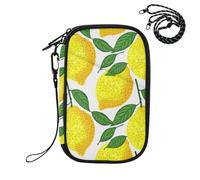 Sevdomey Yellow Lemons Lightweight Water-Resistant Multi-Pocket Passport Holder Organizer