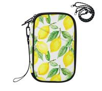 Sevdomey Yellow Lemons Lightweight Water-Resistant Multi-Pocket Passport Holder Organizer