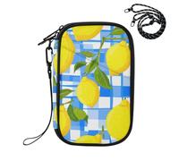 Sevdomey Yellow Lemons Lightweight Water-Resistant Multi-Pocket Passport Holder Organizer