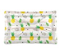 Sevdomey Yellow Pineapples Pet Pads Kennel Bed Crate Mattress, Washable Soft Comfortable Pet Bed Pad with Non-Slip Bottom for Small Medium Large Dogs Cats, 45x60 cm