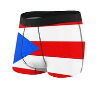 SEVEBJ Flag Of Puerto Rico Men'S Underwear Breathable Stretch Boxer Briefs Black