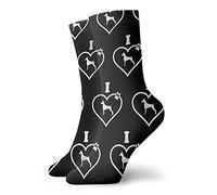 SEVEBJ I Love My Doberman Performance Running Socks Comfort Sox Light Bobbysocks Sox Puerto Rico Flag