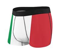 SEVEBJ Italian Flag Men'S Underwear Breathable Stretch Boxer Briefs Black