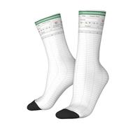 SEVEBJ Math Formulas Blackboard Socks For Women Men Soft Novelty Crew Socks Athletic Socks Funny Crazy Dress Socks Blank Excel Sheet