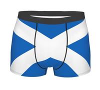 SEVEBJ Men'S Novelty Boxer Briefs Scotland Flag Underwear For Men No Fly