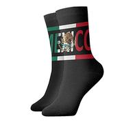 SEVEBJ Muay Thai Unisex Casual Crew Socks Novelty Athletic Socks Men's Dress Socks Patterned Sock Mexican Flag