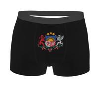 SEVEBJ national emblem of Latvian Men's Boxer Briefs Elastic Waistband Briefs Men's Boxer Briefs