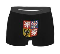 SEVEBJ national emblem of the Czech Republic Men's Boxer Briefs Elastic Waistband Briefs Men's Boxer Briefs