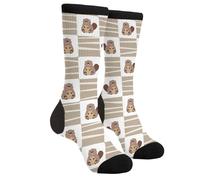 SEVEBJ Unisex Casual Funny Novelty Crew Socks Gifts For Men Women Sewing Machine