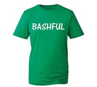 Seven 7 Dwarfs T-Shirt, Happy Costume Funny DOC Dopey Bashful Unisex Kids Adults Top (Kelly Green(Bashful), S)