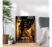 Seven, 90s Movie Print Vintage Nostalgic Film Poster, A4 and A3 Size Frame Options Available,Great Home, Pub, Café, Bar Decoration Wall Art Print, House gift for movie lovers (A3 Print Only)
