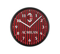 Seven A.C. MILAN Quartz Wall Clock with Continuous Movement, Official Product, Football Gift Idea for Children and Adults