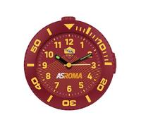 Seven A.S. Roma Analog Quartz Alarm Clock with Continuous Movement Official Product Football Gift for Children and Adults