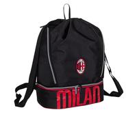 Seven AC MILAN Glorious History Gym Bag, Hard Bottom Shoe Holder, Bottle Cage, Child, Boy, Football, Official Product, Gift Idea