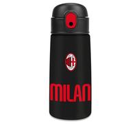 Seven AC MILAN Insulated Water Bottle for Boys, BPA-Free Stainless Steel, Temperature Maintenance: Hot 12h/Cold 24h, Child, Boy, Football, Official Product, Gift Idea