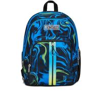 Seven Adavanced Detach School Backpack, Black Blue, Multi-Shade Boy, Double Compartment with Detachable Pocket Use Backpack, PC Pocket, Bottle Pocket, Medium and Upper Backpack, Child Boy
