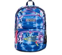 Seven Adavanced Pockets School Backpack, Purple Fuchsia, Custom Cloud, Double Multi Pocket Backpack, with PC Pocket, Bottle Holder and Organizer, Medium and Upper Backpack, Girls