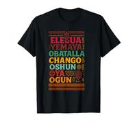 Seven African Gods Powers Obatala Orisha Spirits, Africa T-Shirt