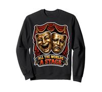 Seven Ages World Stage Monologue Exit Entrance Nurse Infant Sweatshirt