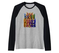 Seven Archangels Gabriel Michael Raphael Sacred Icon Art Raglan Baseball Tee