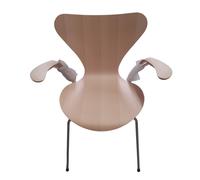 Seven armrest chair 3207 beech clear lacquered veneer / CHROMED Fritz Hansen SINGLE PIECES