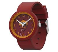 Seven AS Roma Analogue Quartz Wrist Watch - Yellow and Red, in Gift Box - Silicone Strap, red, Taglia Unica, Modern
