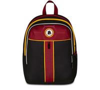 Seven AS Roma Double Compartment Backpack, Black, Front Pocket with Zip and Pocket for Bottles, Children, Elementary School, Football, Black, Taglia unica, Casual