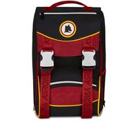 Seven AS Roma Double Compartment Expandable Football Backpack, Black, Maxi Capacity, Preformed Backrest, Child, Elementary School, Black, Taglia unica, Casual