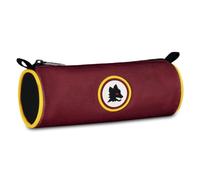 Seven AS Roma School Football Tombolotto Pencil Case, Red, Oval Case for Pens, Pencils and Accessories, Middle and High School, Boy, red, Modern