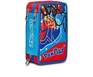 Seven Astuccio 3 Zip, CASE 3 Zip Pen PAD -,