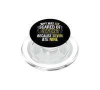 Seven ate Nine - Funny Double Signed Saying Numbers Joke PopSockets PopGrip for MagSafe